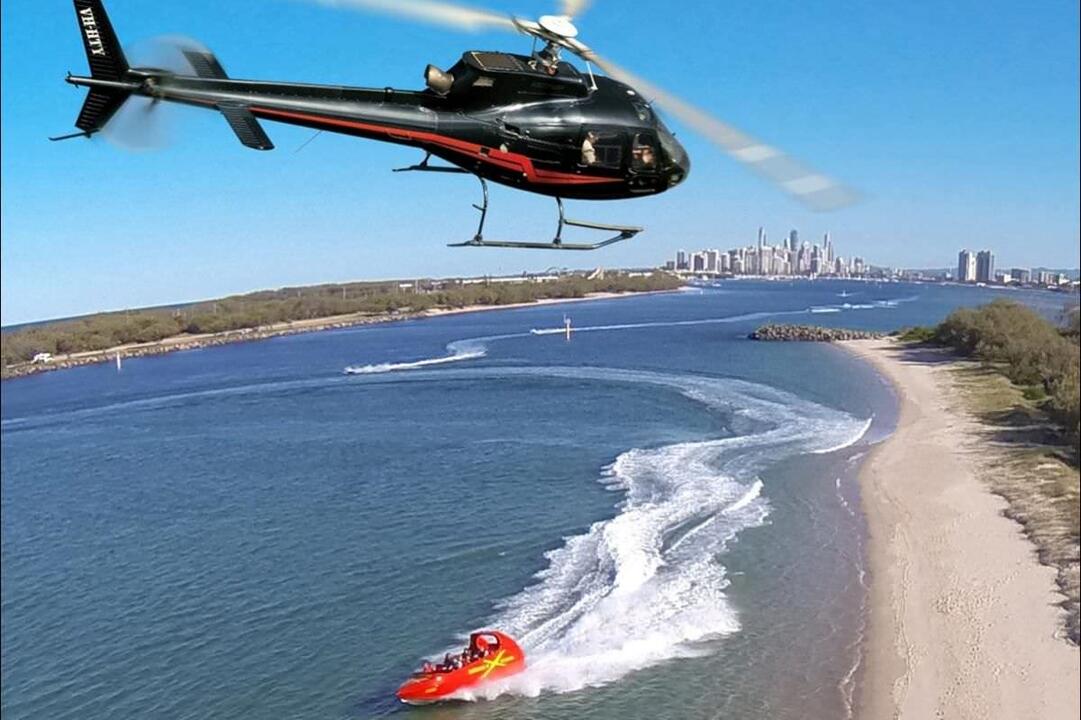 Jet Boat Ride and Helicopter Flight Gift Voucher - Gold Coast QLD