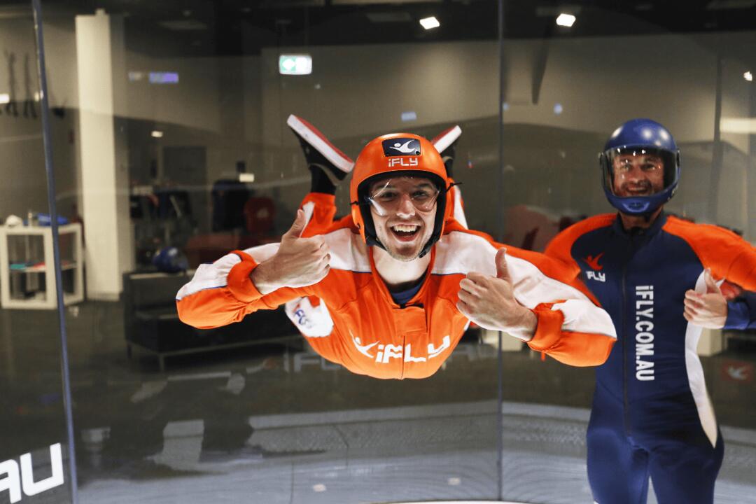 iFly Indoor Skydiving, 2 Double-Length Flights - Gift Voucher or Instant Booking - Penrith NSW