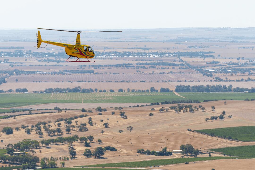 Helicopter Flight over the Barossa for 2 - Gift Voucher or Instant Booking - Lyndoch SA